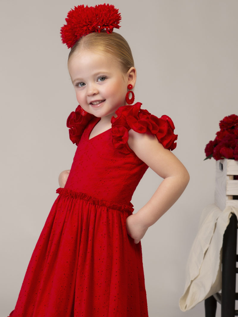 Traje de flamenca niña - ABRIL - Imagen 2